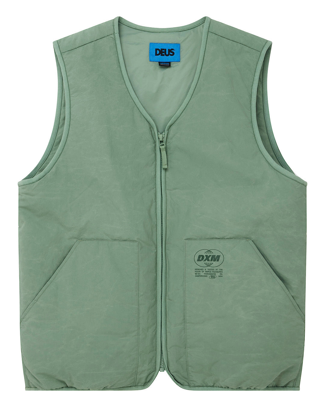 Hiro Padded Vest - Loden Frost Green – Deus Ex Machina South Africa