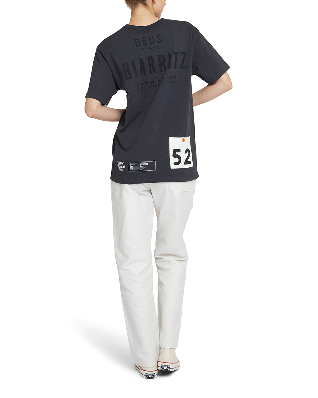MW Biarritz Address Tee - Anthracite|Model