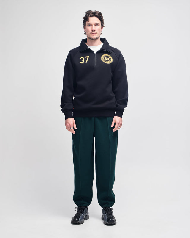 Cc 1/4 Zip Fleece - Black