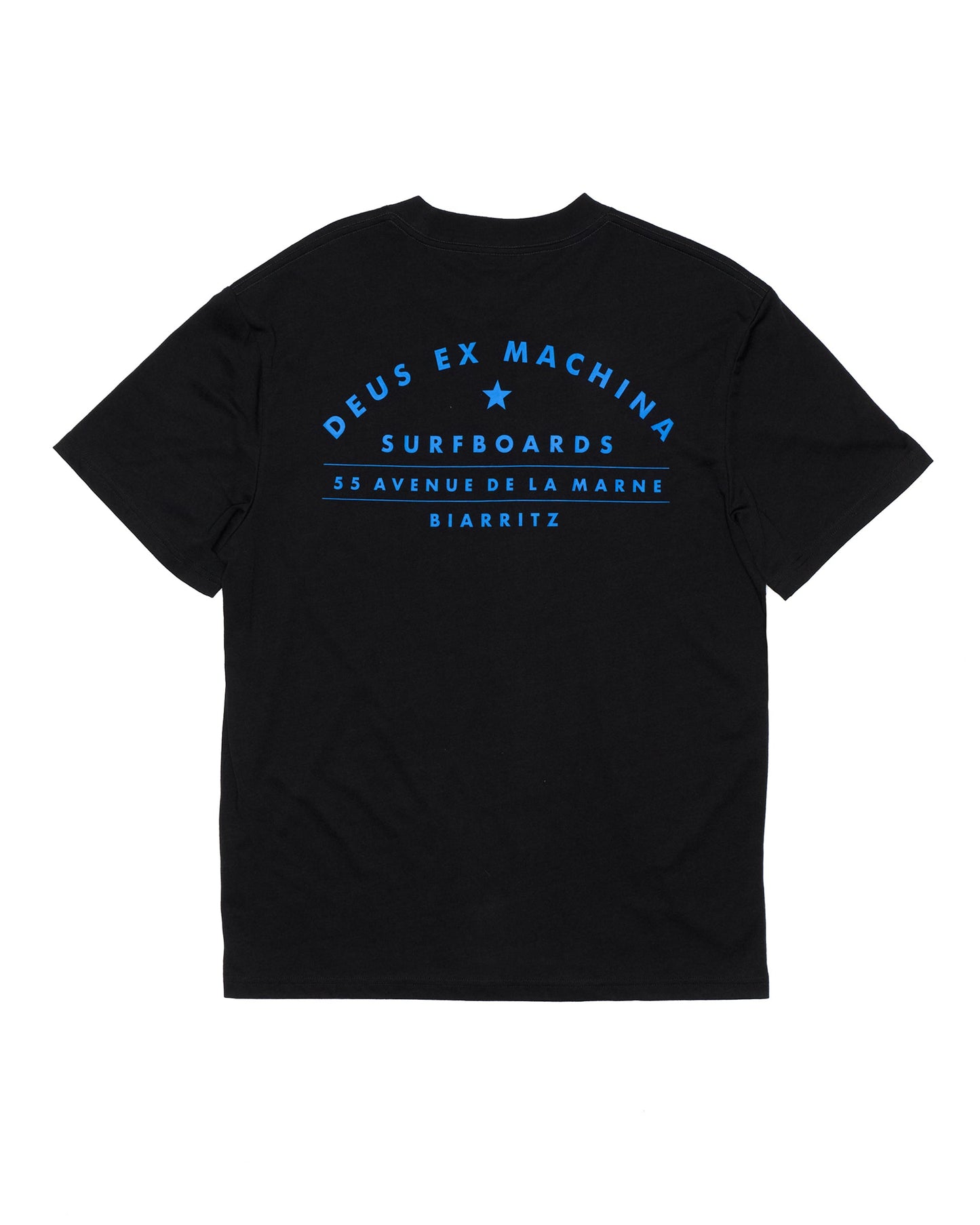 Biarritz Surf Address Tee - Black|Flatlay