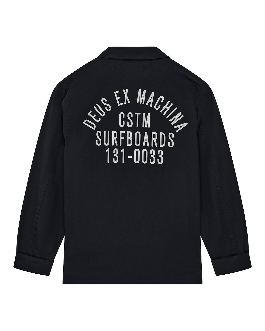 Tommy Poplin Surf Shirt - Black|Flatlay
