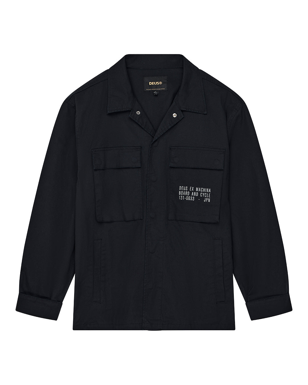 Tommy Poplin Surf Shirt - Black|Flatlay