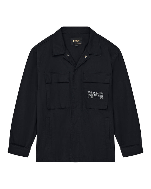 Tommy Poplin Surf Shirt - Black