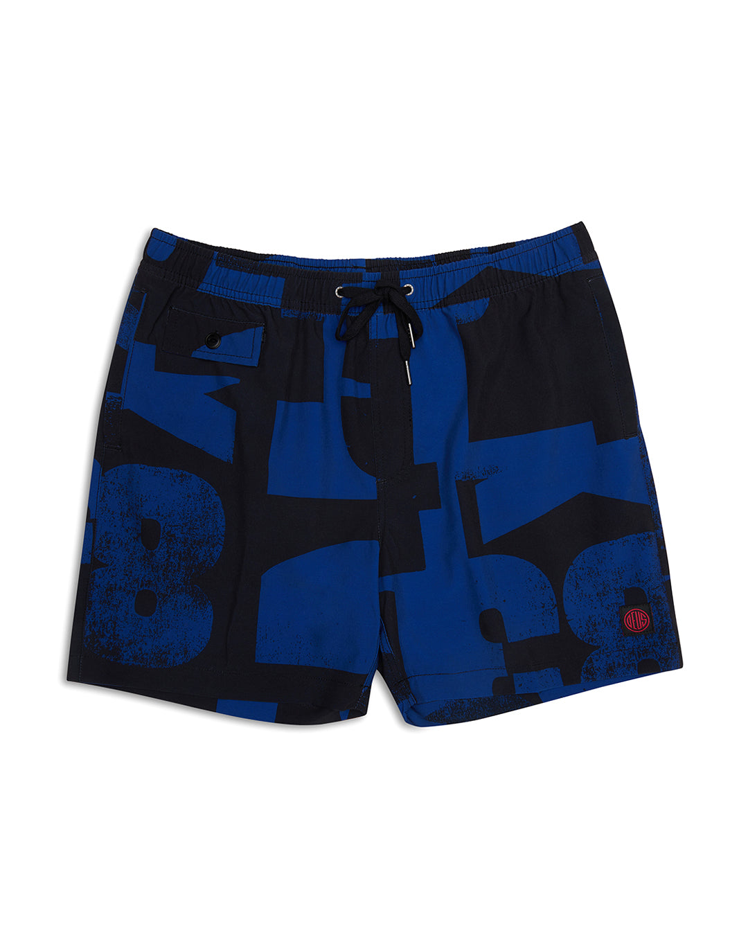 Arithmetic Boardshort - Blue|Flatlay