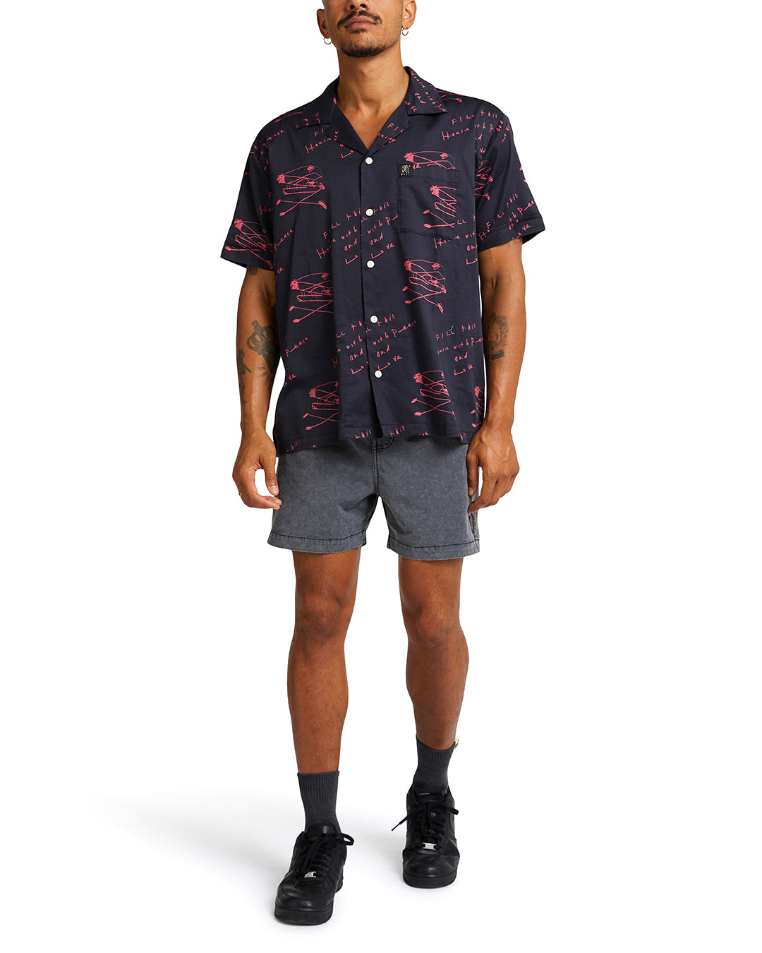 Old House Shirt - Red|Model