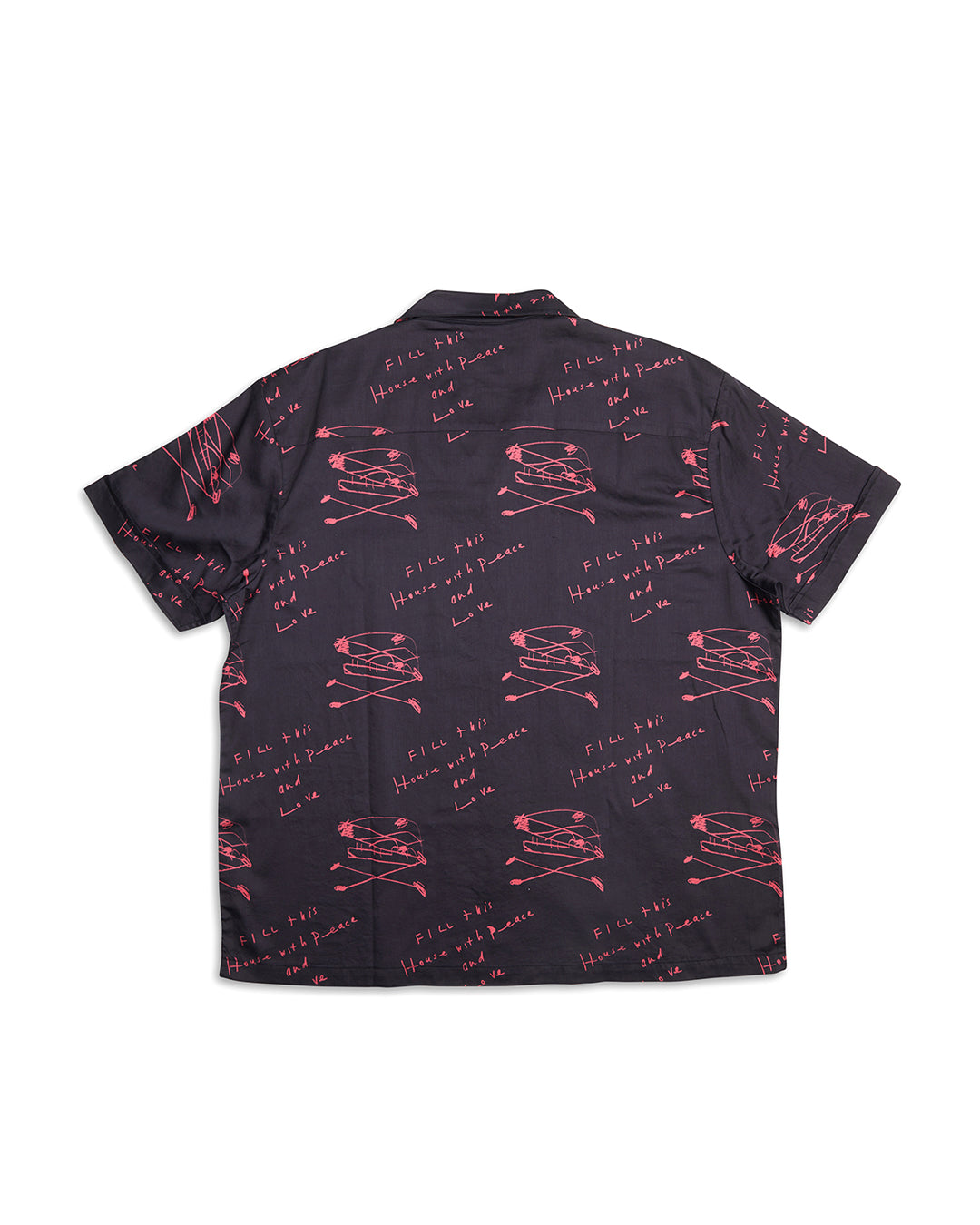 Old House Shirt - Red|Flatlay