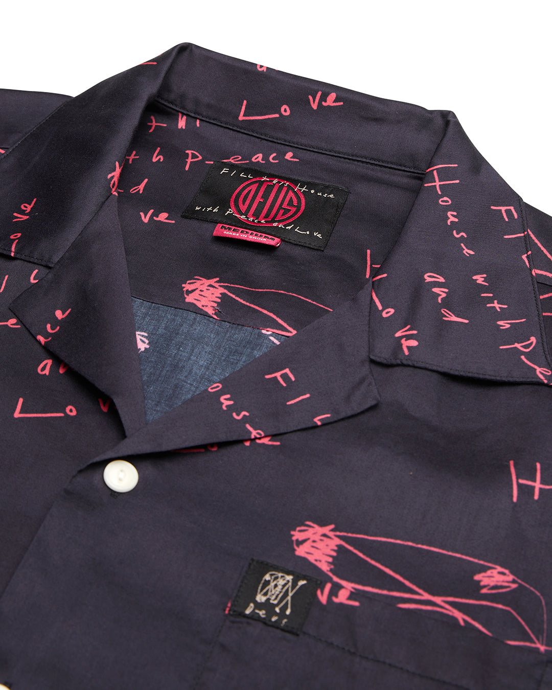 Old House Shirt - Red|Flatlay