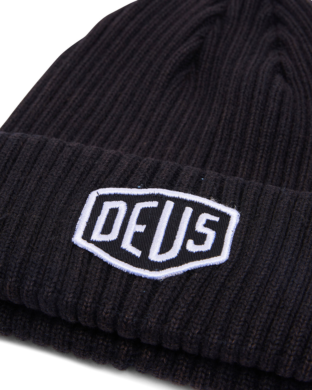Garment Dyed Shield Beanie - Anthracite|Flatlay