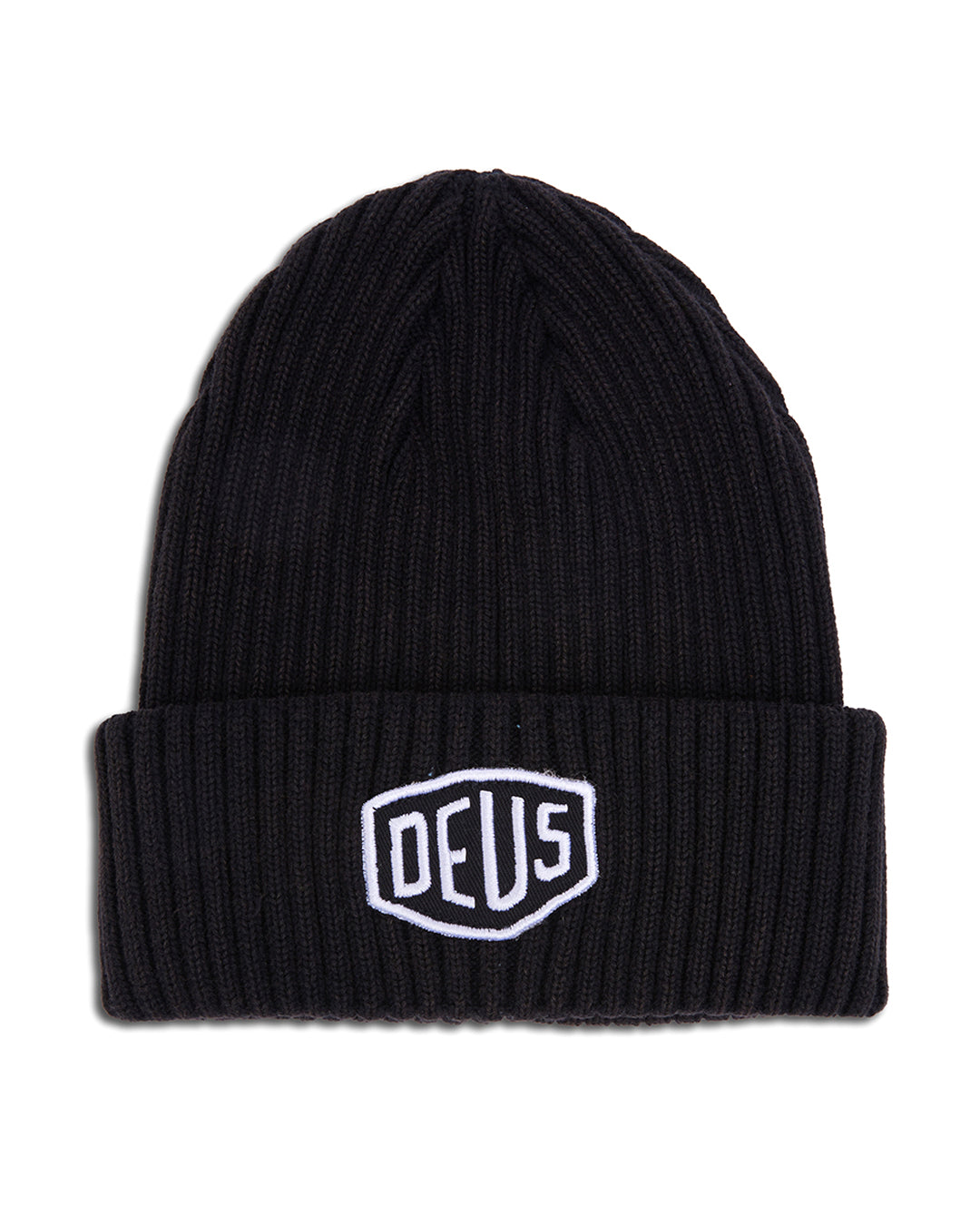 Garment Dyed Shield Beanie - Anthracite|Flatlay