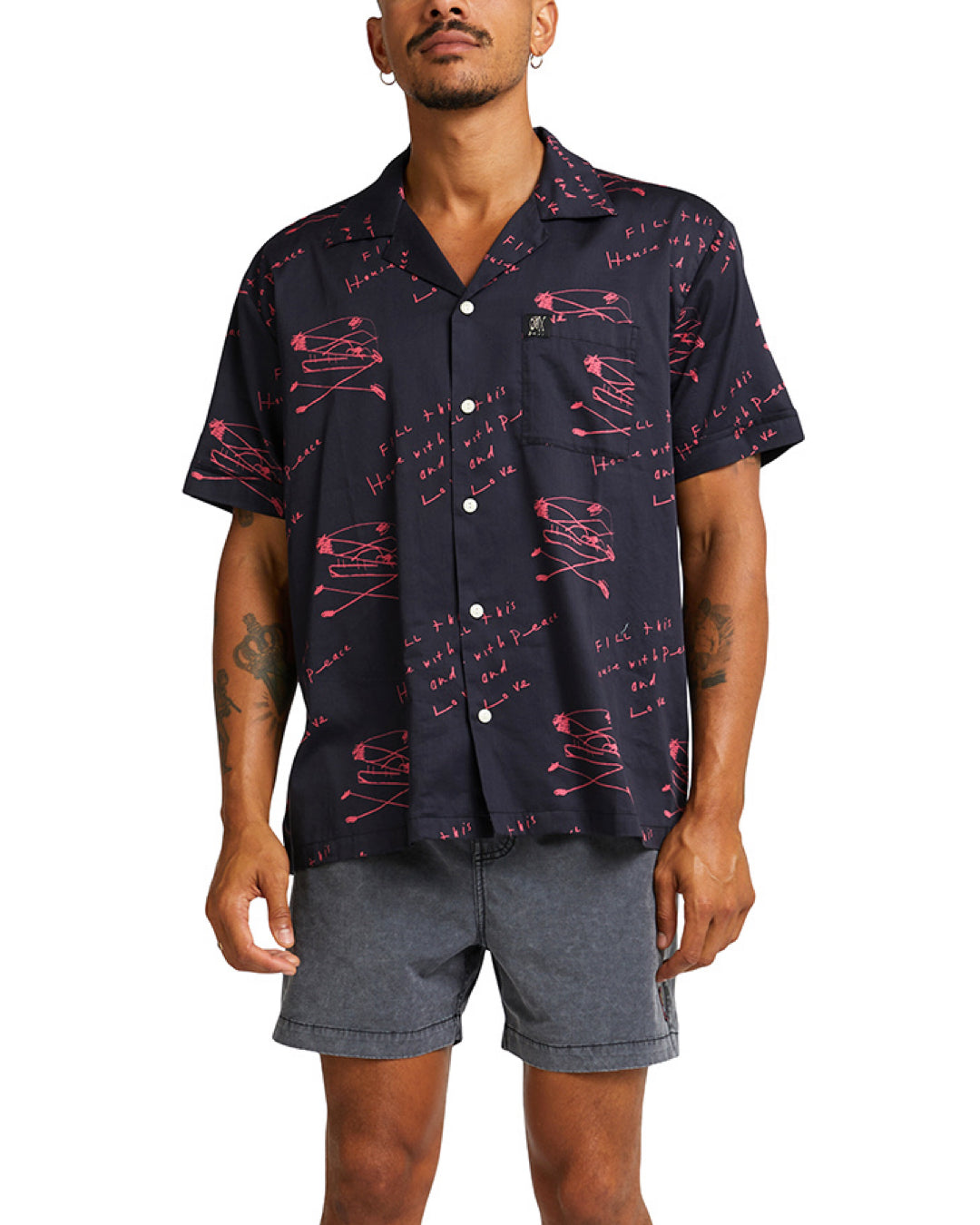 Old House Shirt - Red|Model