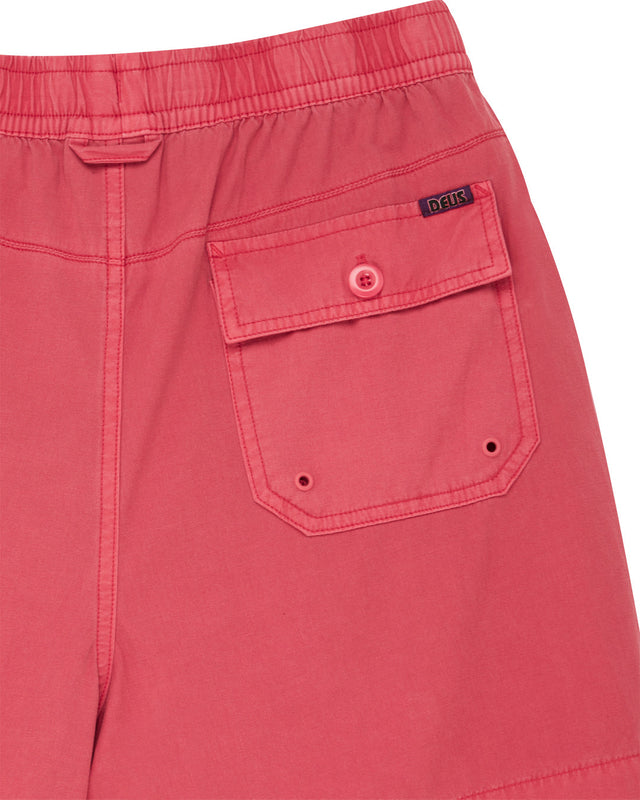 Sandbar Garment Dyed Mesh Short - Melon Red
