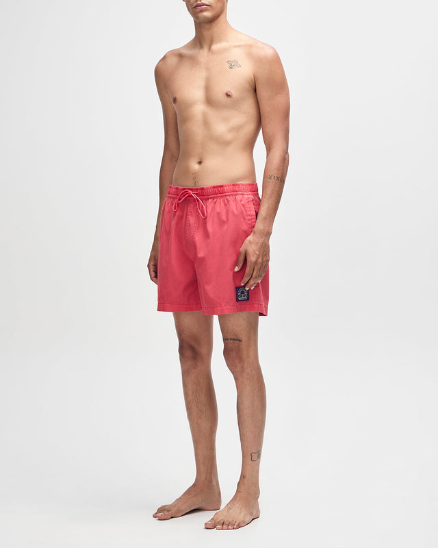 Sandbar Garment Dyed Mesh Short - Melon Red
