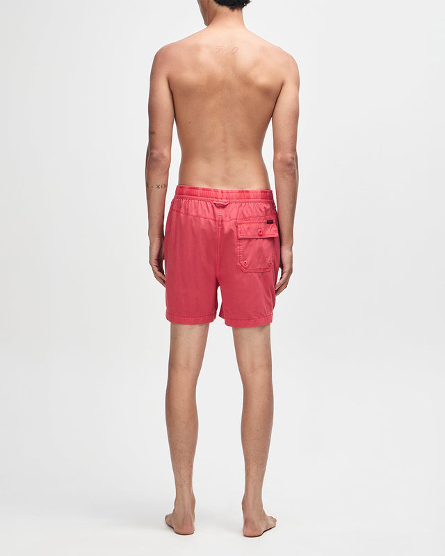 Sandbar Garment Dyed Mesh Short - Melon Red