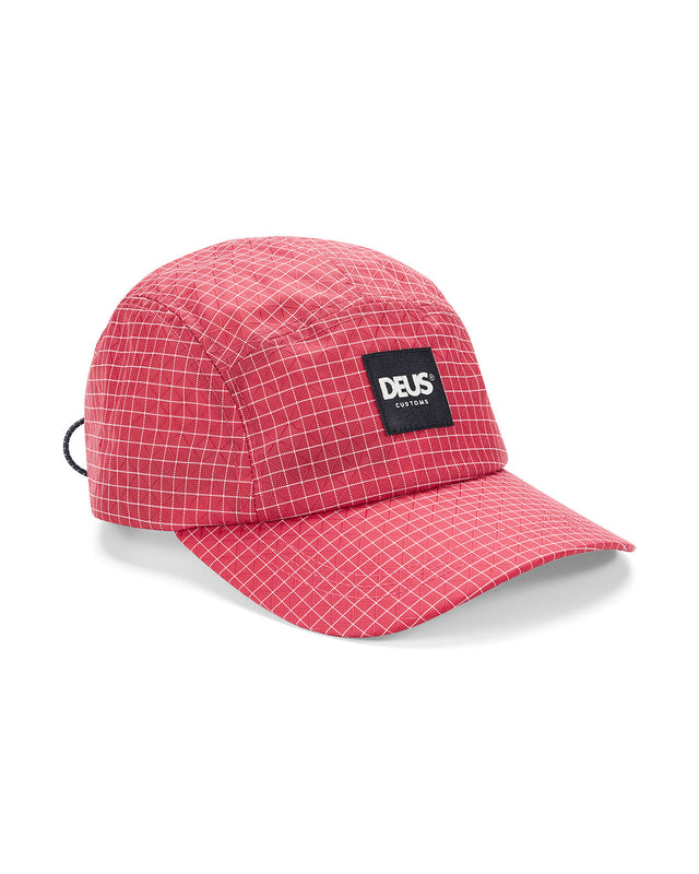 D261MHA554-Tower-5-Panel-Cap-Red