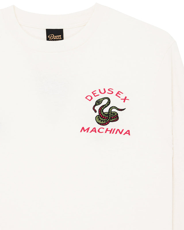 Danger Noodle Ls Tee - Dirty White