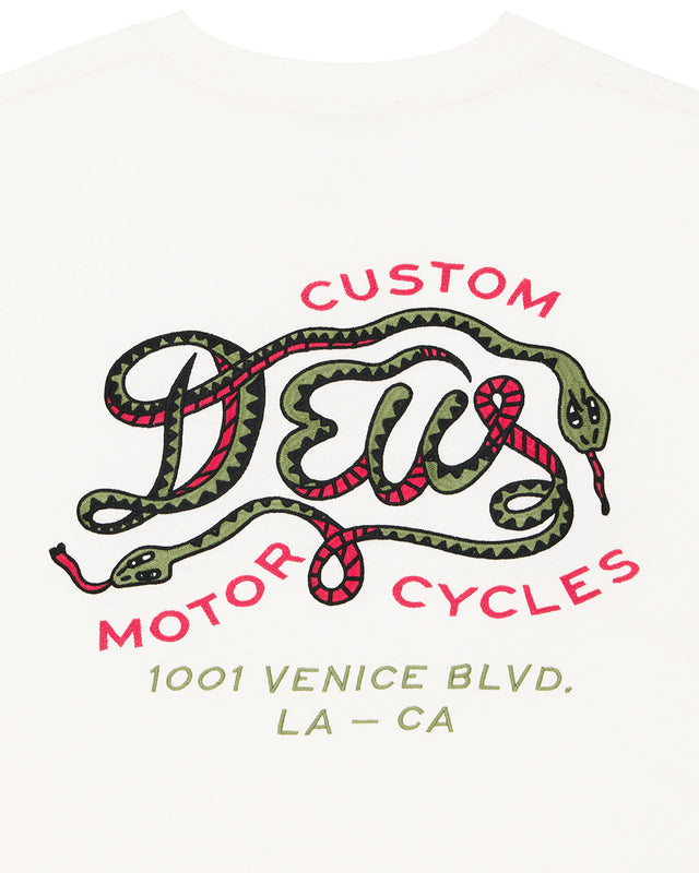 Danger Noodle Ls Tee - Dirty White