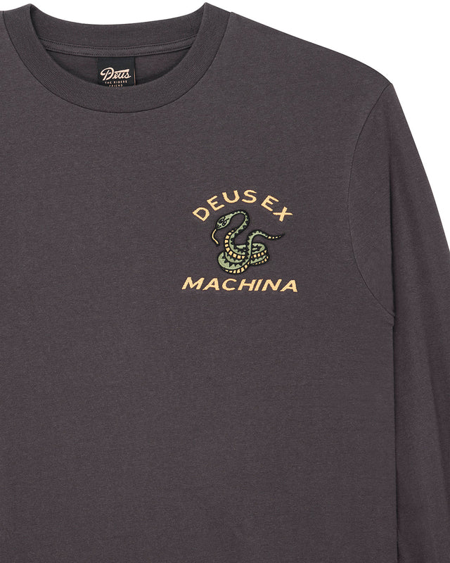Danger Noodle Ls Tee - Anthracite