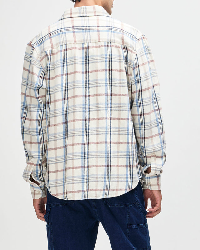 D261MSH304-VacayCheckShirt-Natural