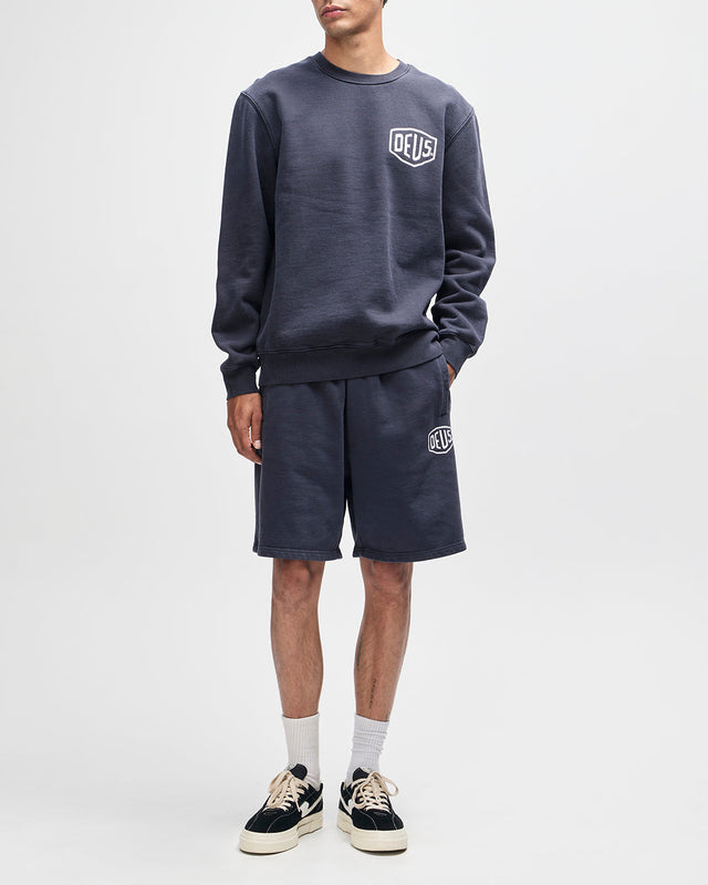 Shield Garment Dyed Crew - Black