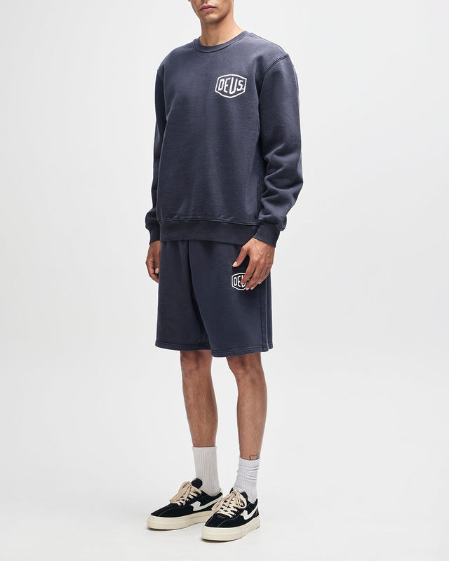 Shield Garment Dyed Crew - Black