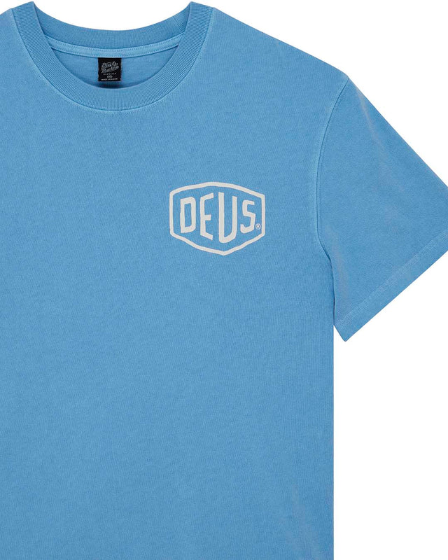 Shield Garment Dyed Tee - Bonnie Blue