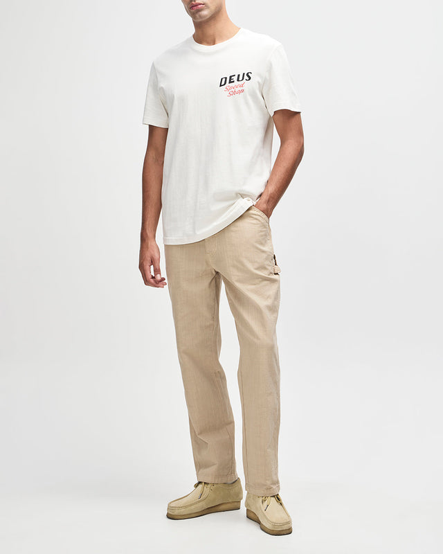 Dogleg Tee - Dirty White