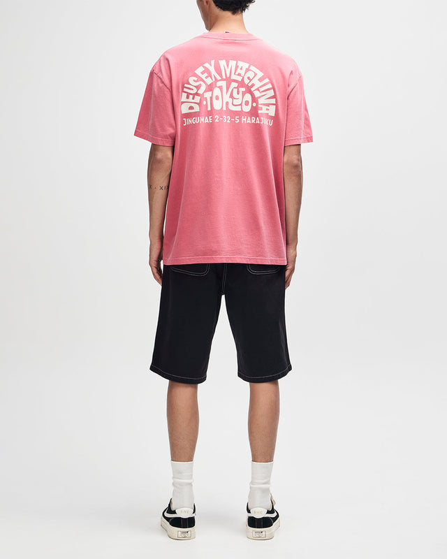 Tokyo Address Tee - Melon Red
