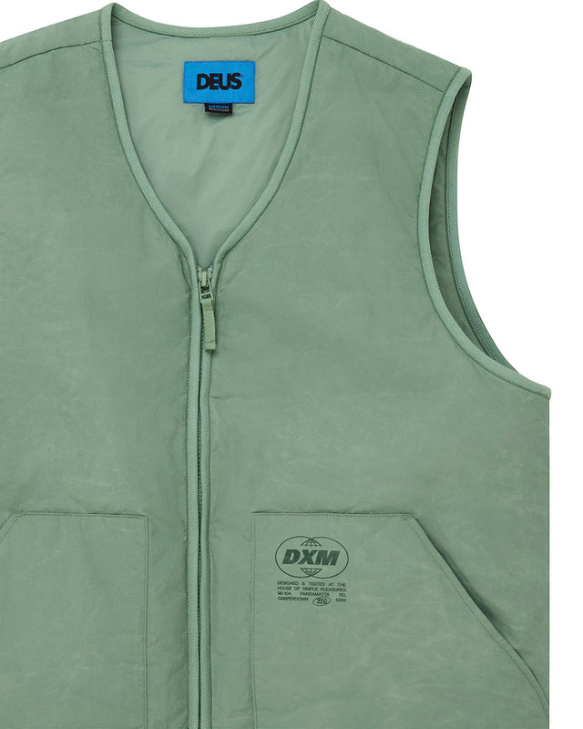Hiro Padded Vest - Loden Frost Green