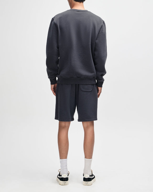 Shield Garment Dyed Track Short - Black