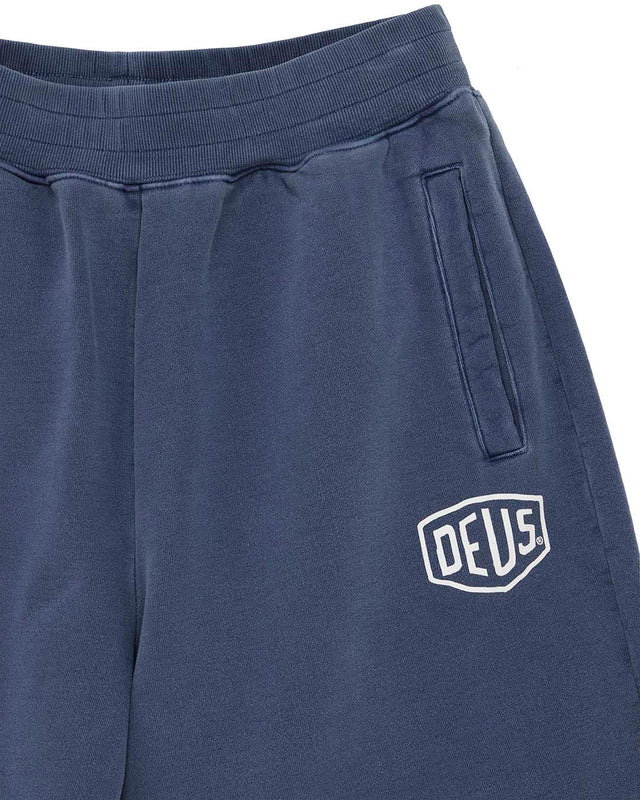 Shield Garment Dyed Track Short - Mechanic Blue