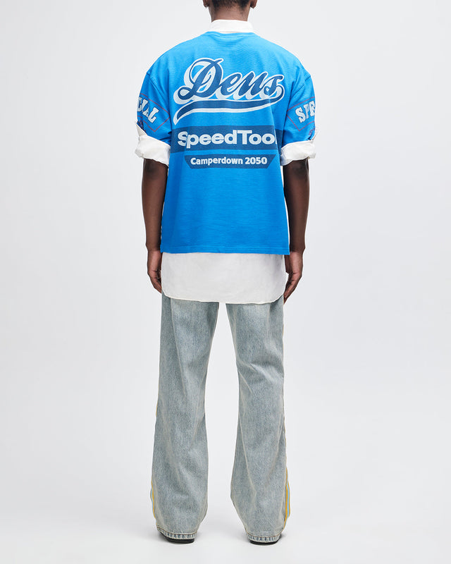 Flohmarkt Oversized Tee - Daphne Blue