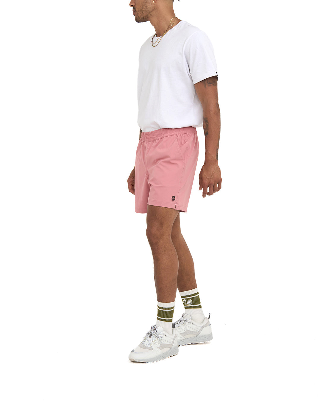 Service Cordura Swim Short - Mauve Glow|Model