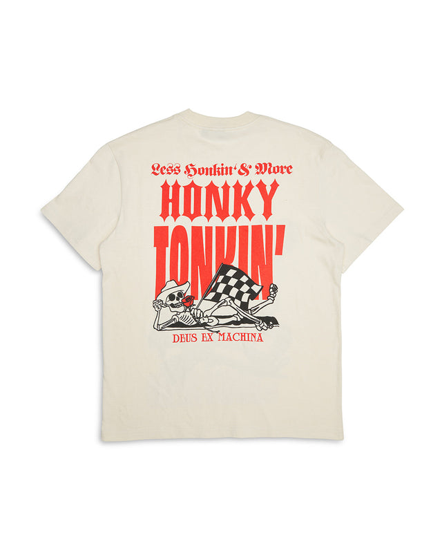 Honky Tonkin Tee - Dirty White