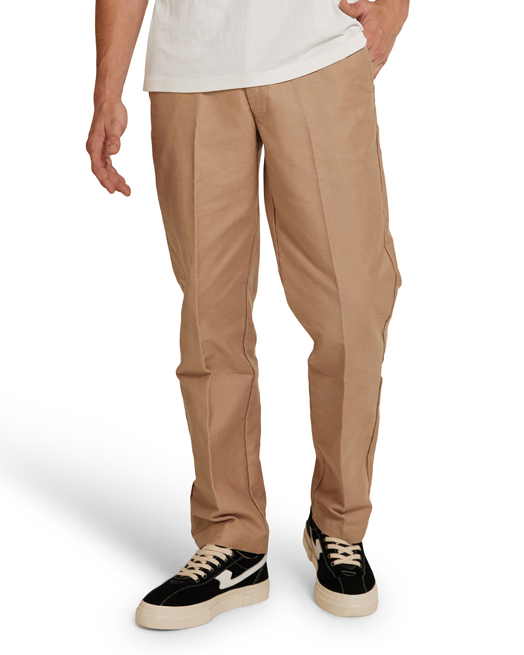 Moto Work Pant - Khaki|Model