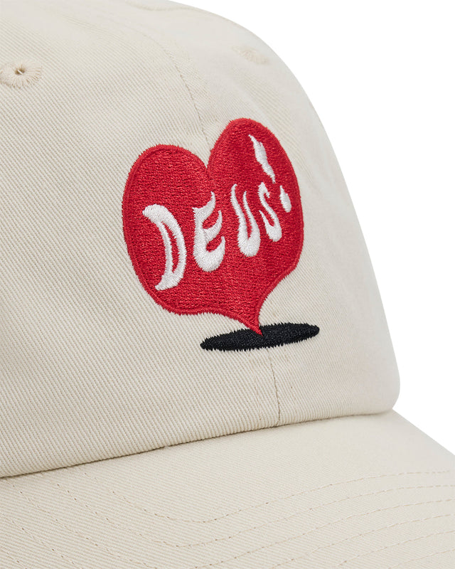 Deep Cut Dad Cap - White