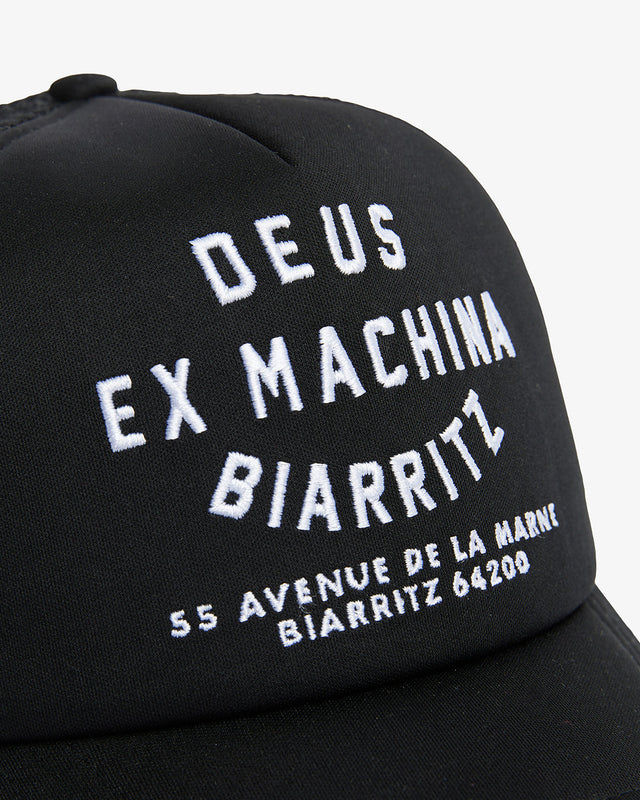 Biarritz Address Trucker - Black