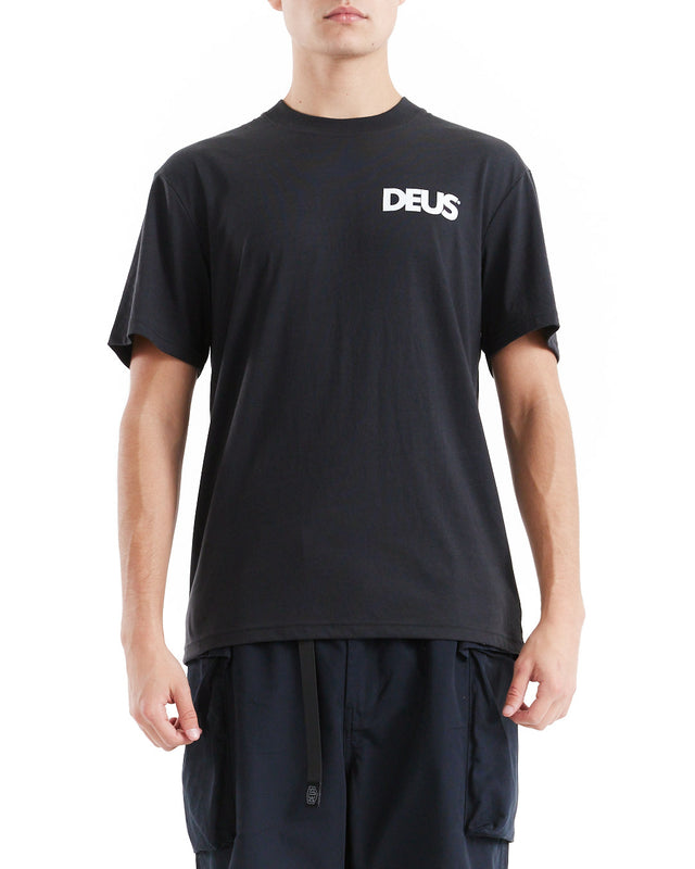 Los Angeles Surf Address Tee - Black