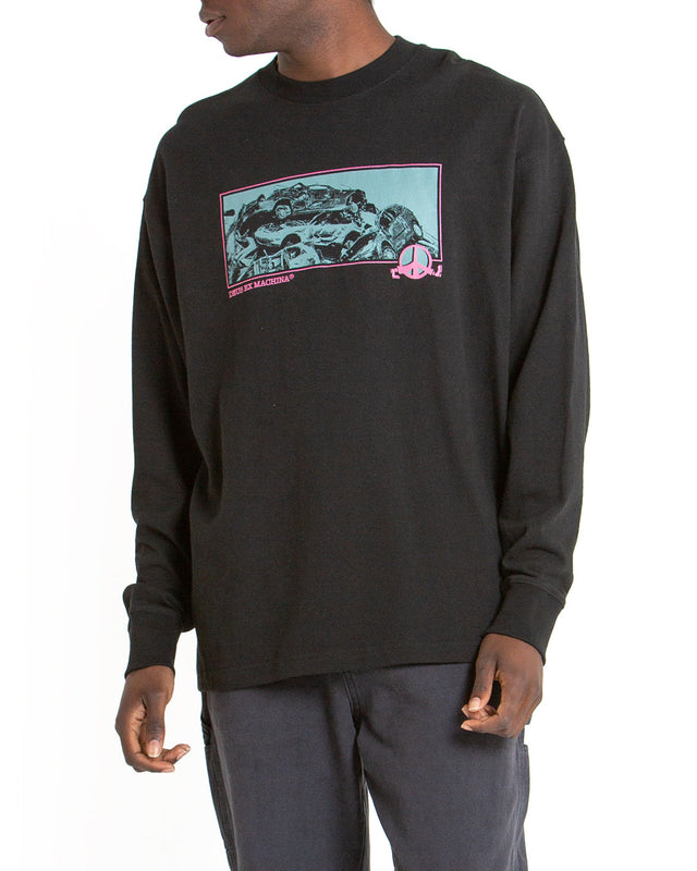 Piece Of Scrap LS Tee - Black