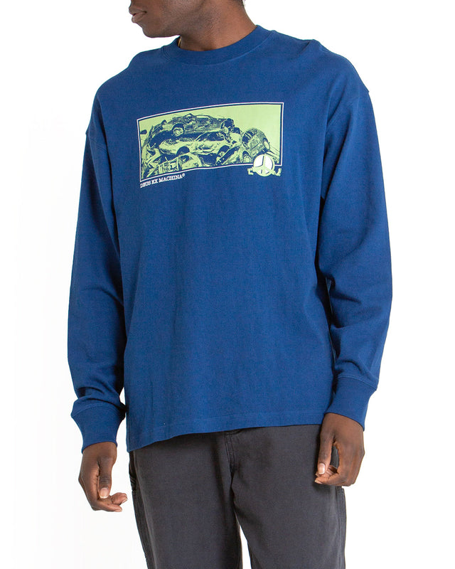 Piece Of Scrap LS Tee - Blue