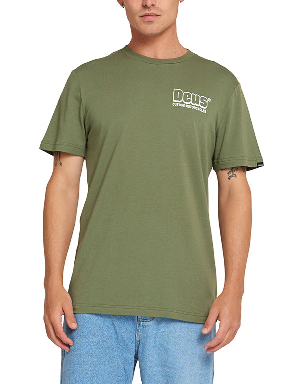 Broadcast Tee - Lichen Green