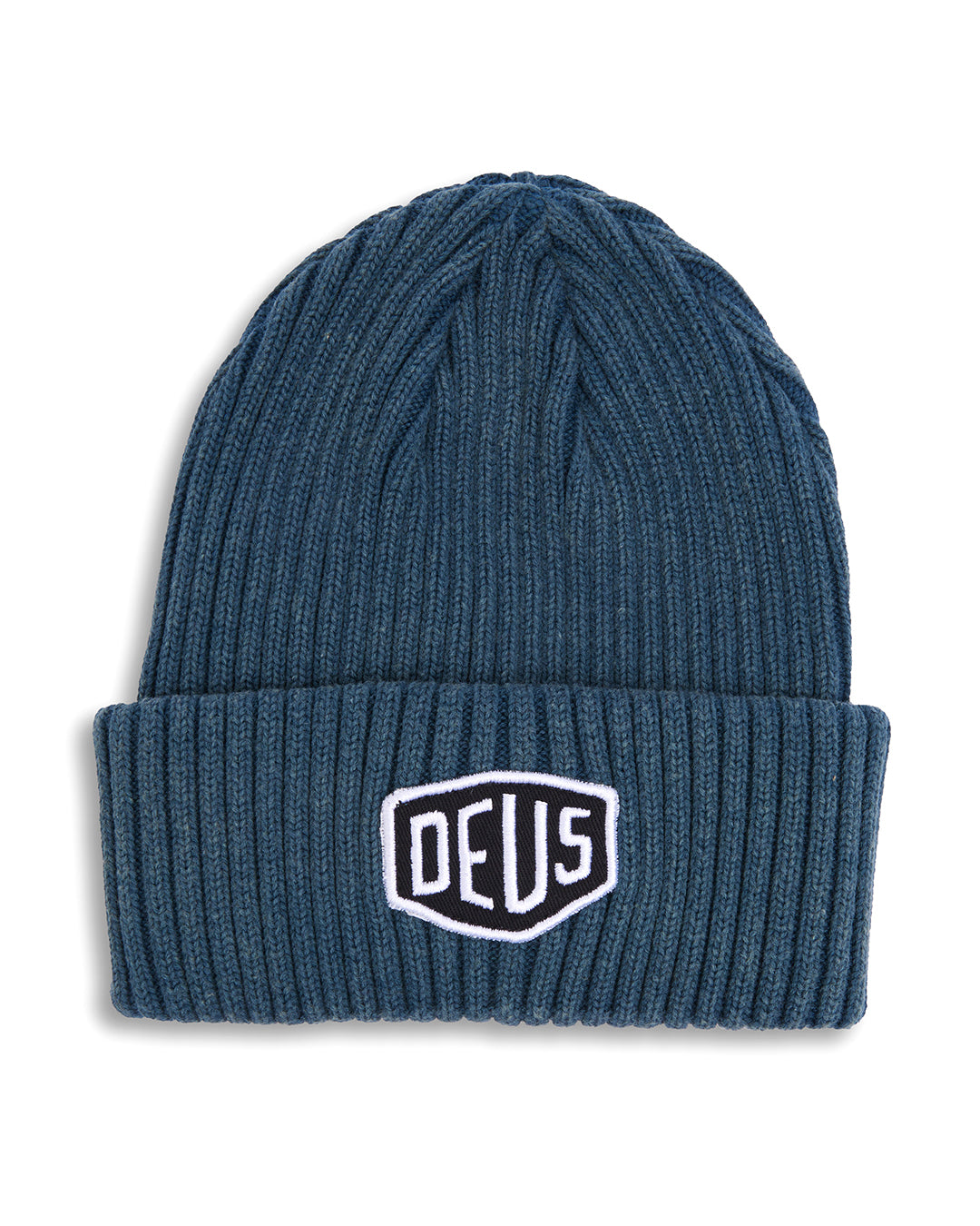 Garment Dyed Shield Beanie - Atlantic Deep|Flatlay