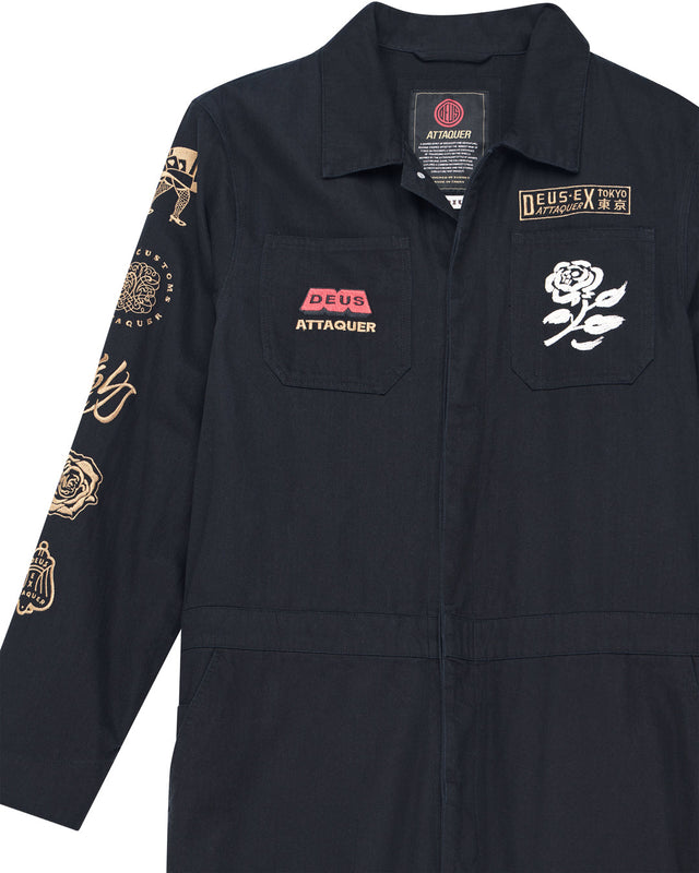 Attaq On Time Coverall - Black