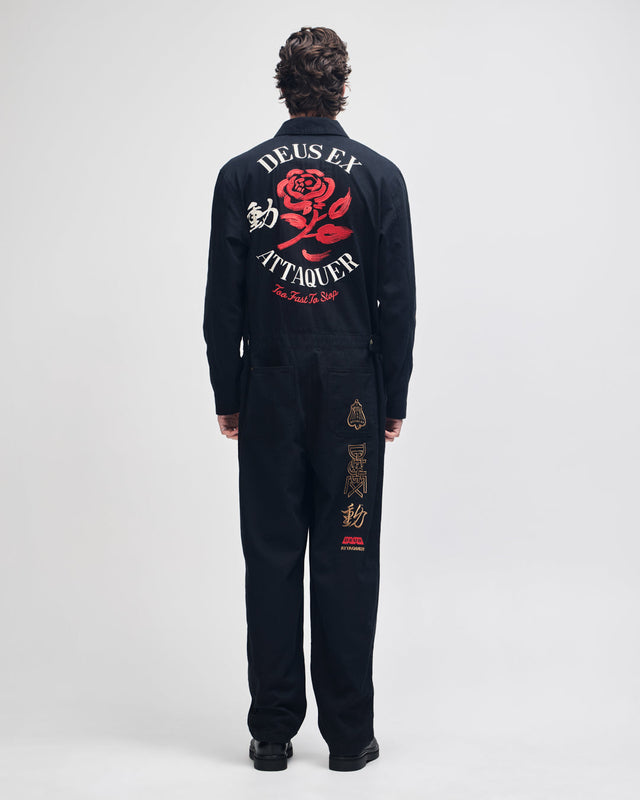 Attaq On Time Coverall - Black