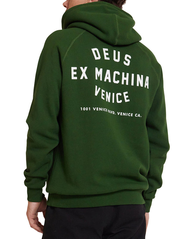 venice address hoodie hillside green