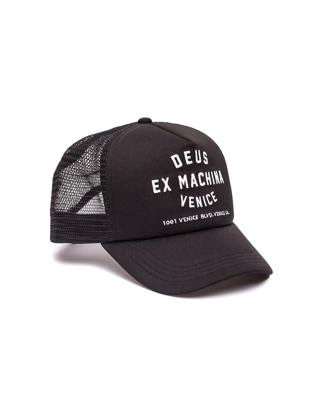 Venice Address Trucker - Black