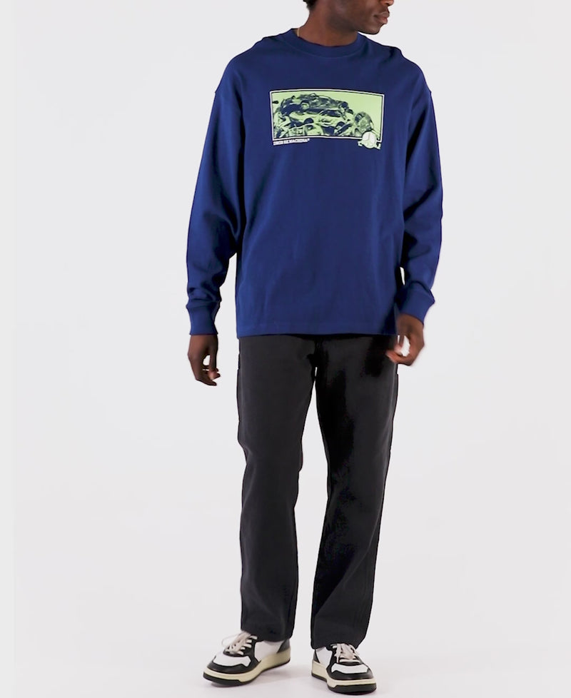 Piece Of Scrap LS Tee - Blue